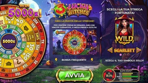 3 Lucky Witches Slot Gratis