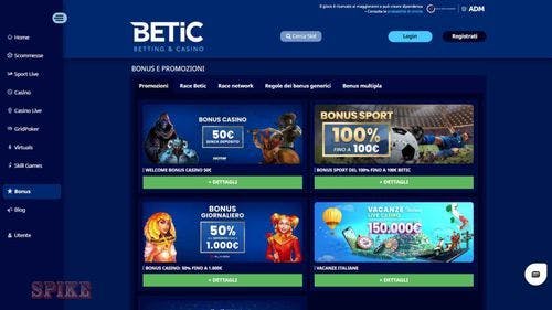 Betic Casino Pagina Promozioni Bonus