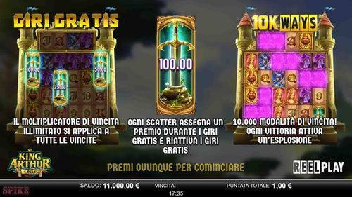 King Arthur 10K WAYS Slot Gratis