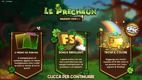 Le Prechaun Slot Funzioni Speciali