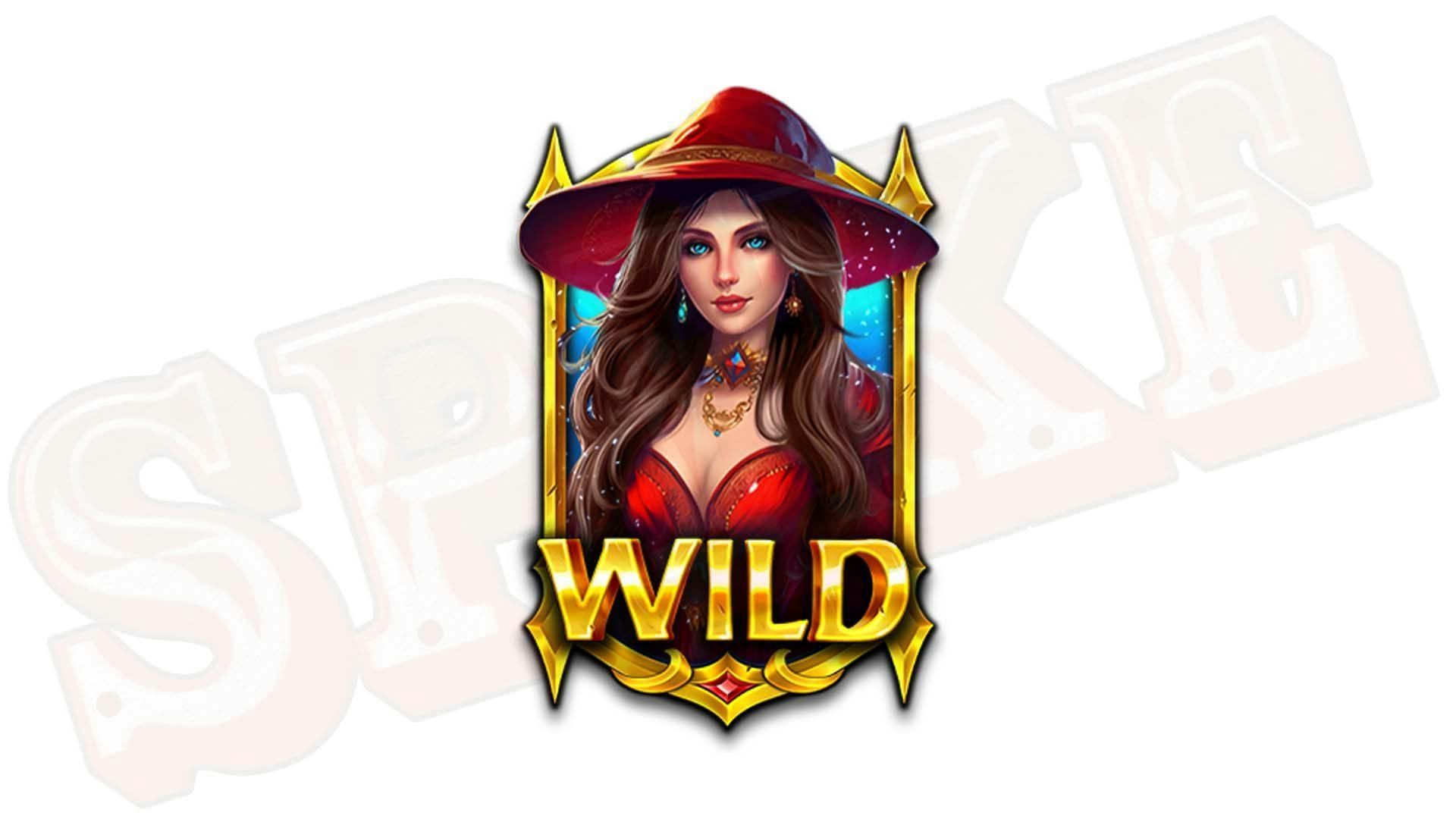 3 Lucky Witches Slot Simbolo Wild Scarlett