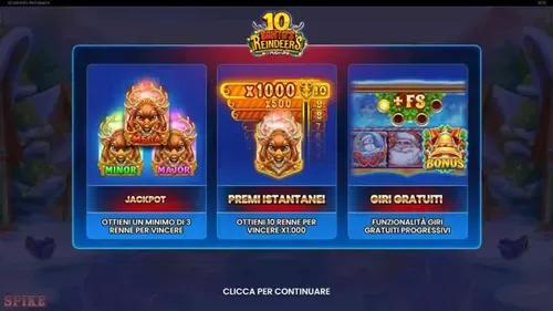 10 Santa's Reindeers Slot Funzioni Speciali