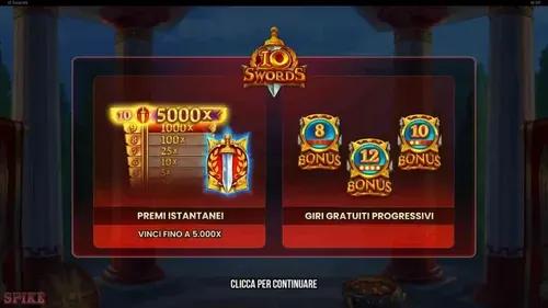 10 Swords Slot Funzioni Speciali