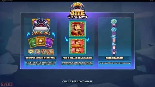 Big Bite Push Ways Slot Funzioni Speciali
