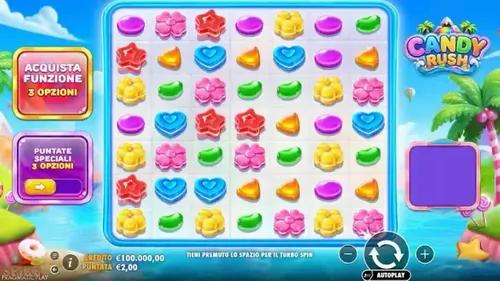 Candy Rush Slot Schermata