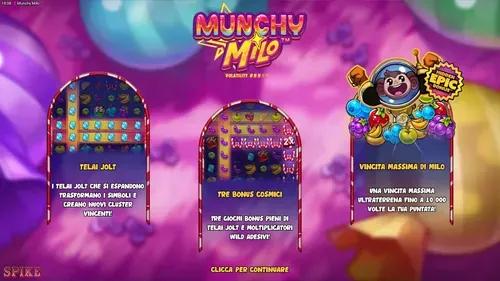 Munchy Milo Slot Funzioni Speciali