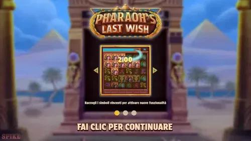 Pharaoh's Last Wish Slot Funzioni Speciali