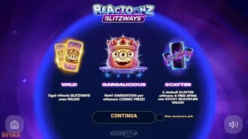 Reactoonz Blitzways Slot Funzioni Speciali