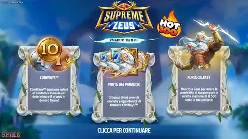 Supreme Zeus Slot Funzioni Speciali