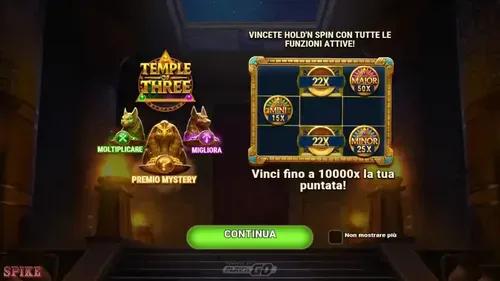 Temple Of Three Slot Funzioni Speciali