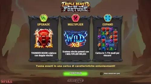 Triple Beasts Of Fortune Slot Funzioni Speciali