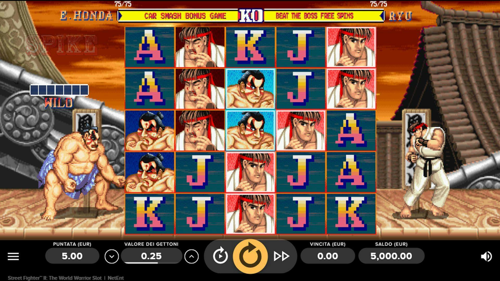 Main Screen Slot Online Street Fighter II