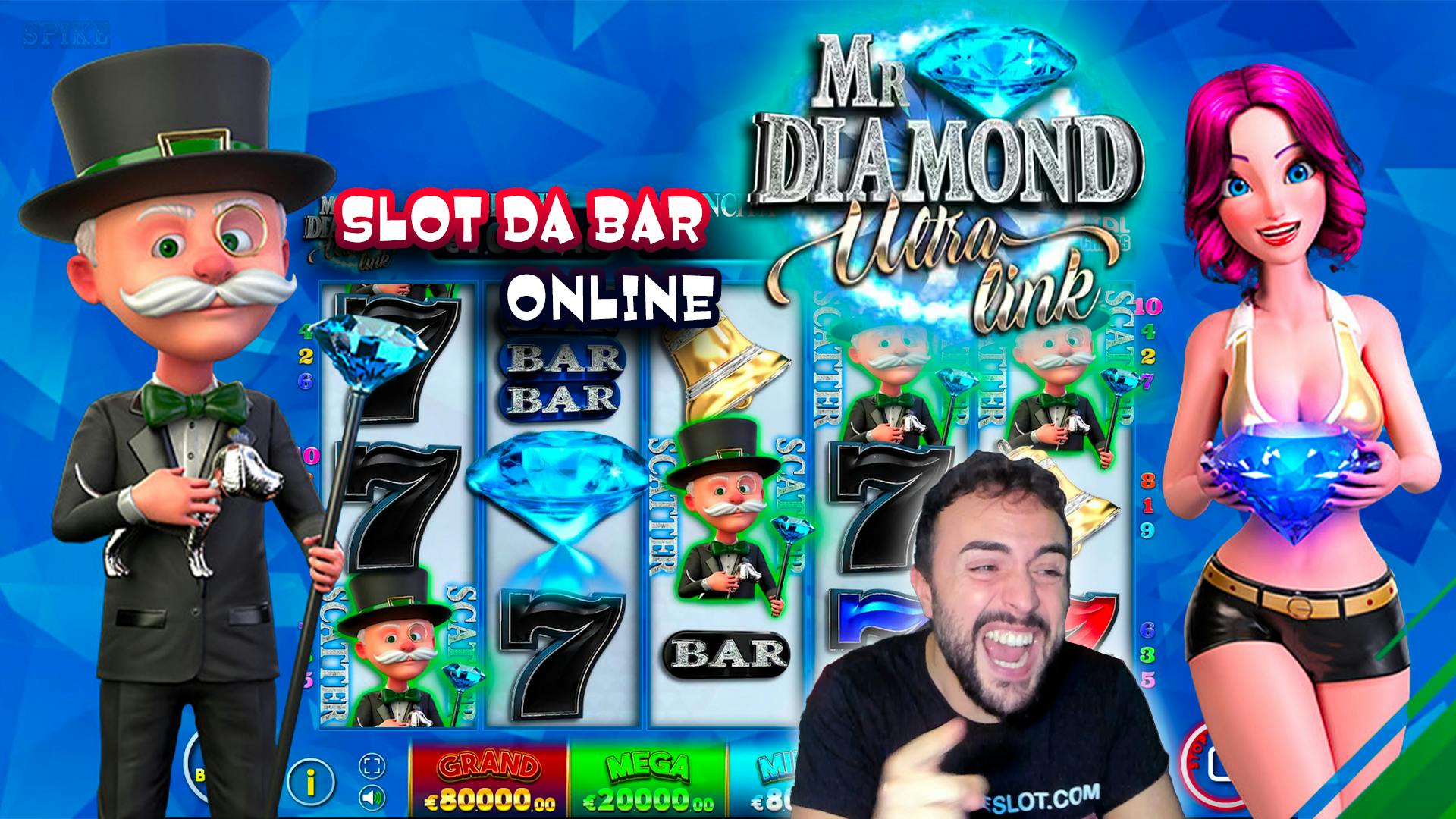 SLOT DA Bar ONLINE - Una partita alla MR. DIAMOND ULTRA LINK spike video